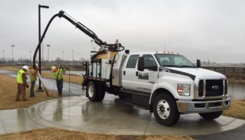 HTV PTO Hydro Vacuum Excavator Truck In Use